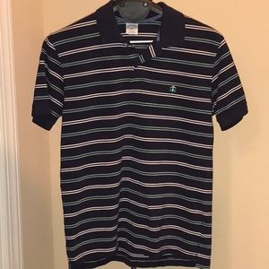 Brooks Brothers Polo, Dark Blue stripes Sz Large